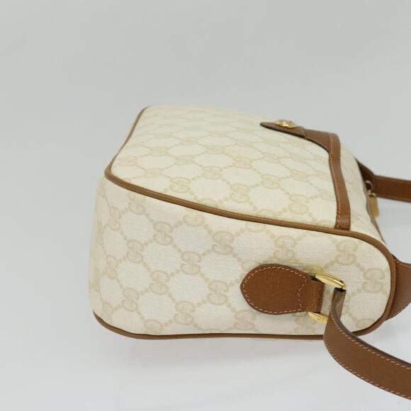 GUCCI GG Supreme Shoulder Bag Pvc White Gold 89 02 077 - Picture 5 of 16
